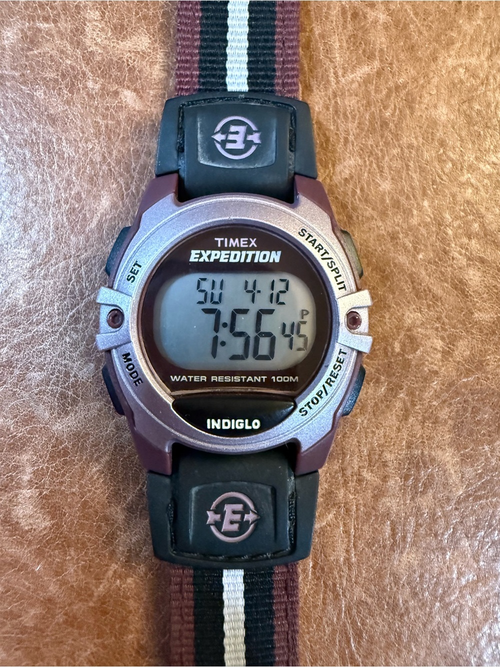 Timex Expedition Digital Watch - Purple and Black Strap